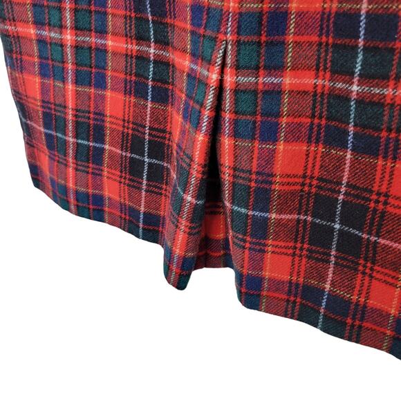 Vintage Pendleton Authentic Macinnes 100% Virgin Wool Plaid Petite Skirt Sz US 8 - Picture 7 of 13